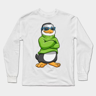 Penguin with sunglasses and sweater Long Sleeve T-Shirt